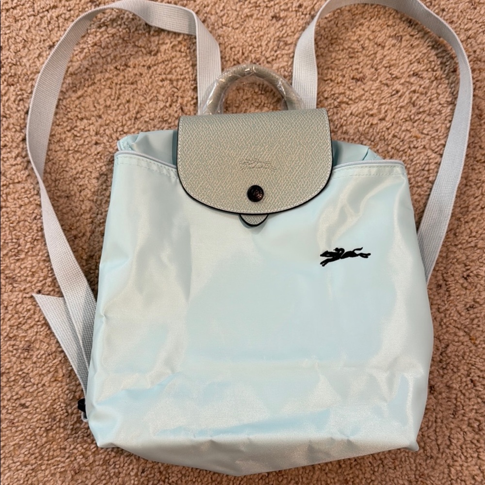 Longchamp Sky Blue Backpack